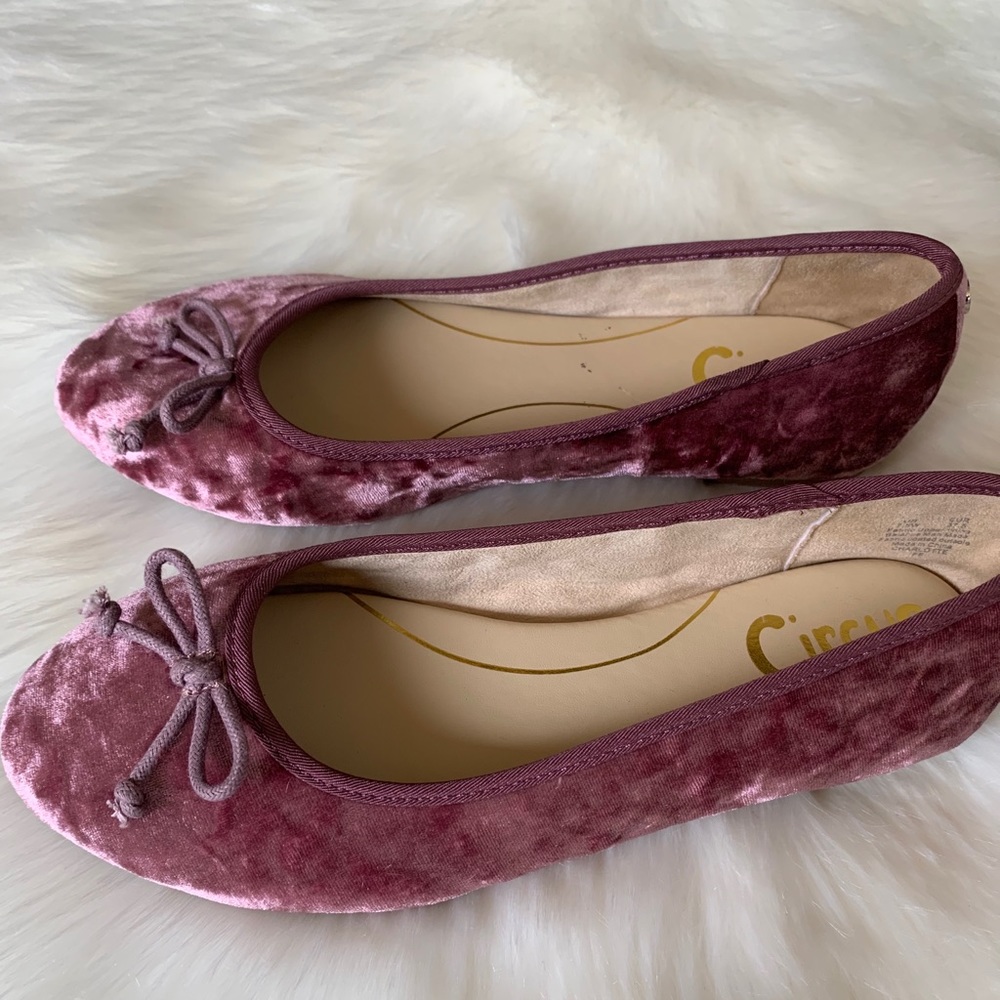 Circus Sam Edelman Sz 7.5 W Velvet Ballet Flats